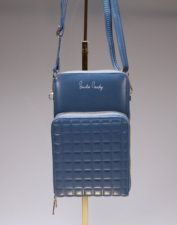 Blaue Handytasche